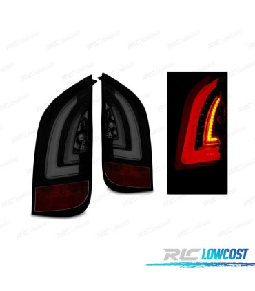 FAROLINS TRASEIROS LED VOLKSWAGEN VW UP! 11- PARA SKODA CITIGO 11- BLACK SMOKED PRETO FUMADO ESCURECIDO