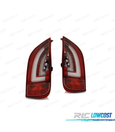 FAROLINS TRASEIROS LED VOLKSWAGEN VW UP! 11- PARA SKODA CITIGO 11- RED CRYSTAL VERMELHO CRISTAL