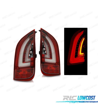 FAROLINS TRASEIROS LED VOLKSWAGEN VW UP! 11- PARA SKODA CITIGO 11- RED CRYSTAL VERMELHO CRISTAL
