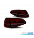FAROLINS TRASEIROS LED PARA VOLKSWAGEN VW GOLF 7 12-17 LOOK GTI VERMELHO FUMADO