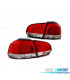 FAROLINS TRASEIROS LED PARA VOLKSWAGEN VW GOLF 6 08-12 VERMELHO BRANCO
