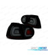 FAROLINS TRASEIROS LED PARA VOLKSWAGEN VW GOLF 5 03-09 BLACK SMOKED PRETO FUMADO ESCURECIDO