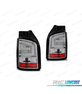 FAROLINS TRASEIROS LED VOLKSWAGEN VW T5 010-15 CROMADO