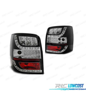 FAROLINS TRASEIROS LED PARA VOLKSWAGEN VW PASSAT 3BG 00-04 BLACK RED PRETO VERMELHO