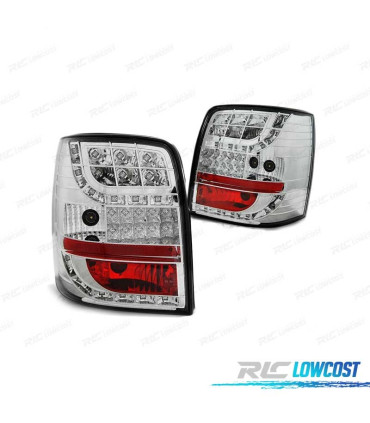 FAROLINS TRASEIROS LED PARA VOLKSWAGEN VW PASSAT 3BG 00-04 CHROME CROMADO