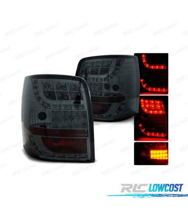 FAROLINS TRASEIROS LED PARA VOLKSWAGEN VW PASSAT B5 96-00 SMOKED FUMADO ESCURECIDO