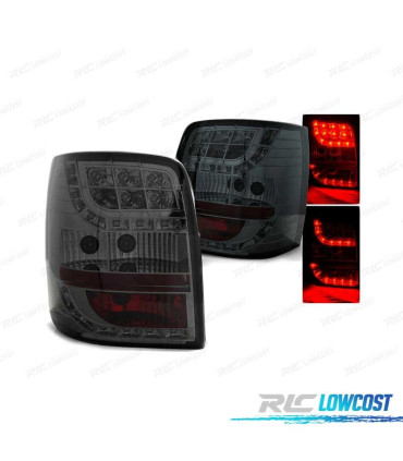 FAROLINS TRASEIROS LED PARA VOLKSWAGEN VW PASSAT B5 96-00 SMOKED FUMADOS ESCURECIDOS