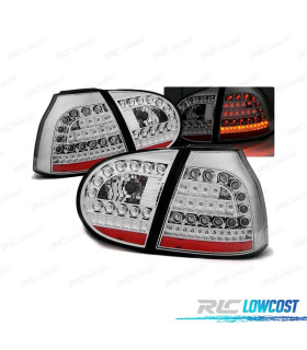 FAROLINS TRASEIROS LED PARA VOLKSWAGEN VW GOLF 5 03-09 CHROME CROMADO