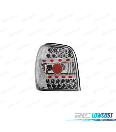 FAROLINS TRASEIROS LED PARA VOLKSWAGEN VW POLO 6N 94-99 CHROME CROMADO