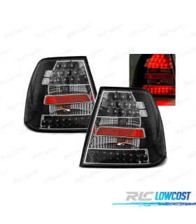 FAROLINS TRASEIROS LED PARA VOLKSWAGEN VW BORA 98-05 BLACK PRETO