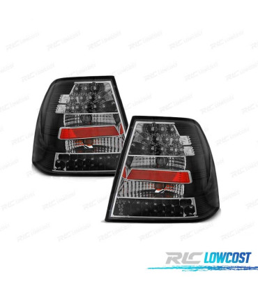 FAROLINS TRASEIROS LED PARA VOLKSWAGEN VW BORA 98-05 BLACK PRETO