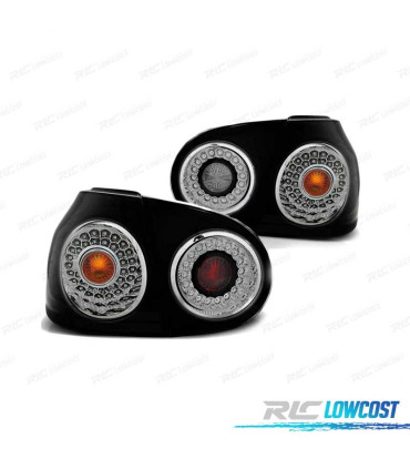 FAROLINS TRASEIROS LED PARA VOLKSWAGEN VW GOLF 5 03-09 SMOKED FUMADO ESCURECIDO
