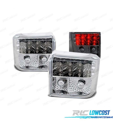 FAROLINS TRASEIROS LED PARA VOLKSWAGEN VW T4 90-03 CHROME CROMADO
