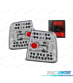FAROLINS TRASEIROS LED PARA VOLKSWAGEN VW PASSAT 3B LIMOUSINE 96-00 CHROME CROMADO