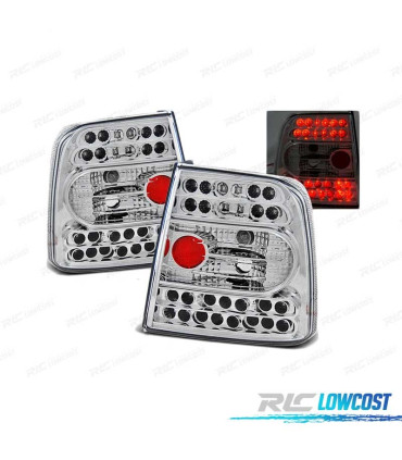FAROLINS TRASEIROS LED PARA VOLKSWAGEN VW PASSAT 3B LIMOUSINE 96-00 CHROME CROMADO