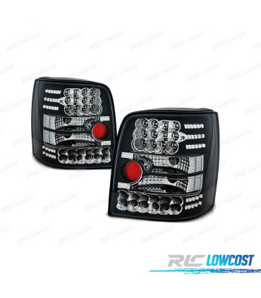 FAROLINS TRASEIROS LED PARA VOLKSWAGEN VW PASSAT B5 VARIANT 96-00 FUNDO PRETO