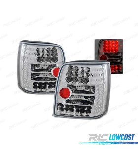 FAROLINS TRASEIROS LED PARA VOLKSWAGEN VW PASSAT B5 96-00 CROMADO