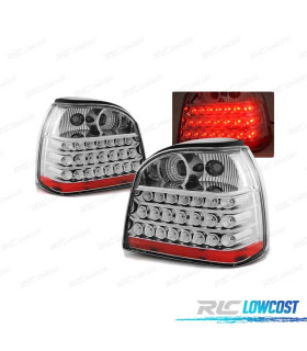FAROLINS TRASEIROS LED PARA VOLKSWAGEN VW GOLF 3 91-97 CHROME CROMADO