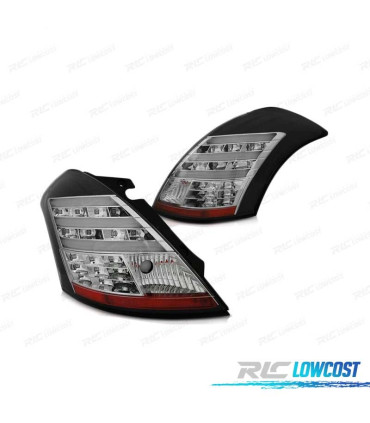 FAROLINS TRASEIROS LED SUZUKI SWIFT IV 10-17 LIGHT BAR PRETOS