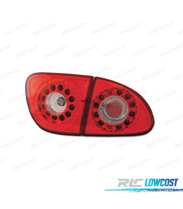 FAROLINS TRASEIROS LED SEAT LEON 99-04 VERMELHO