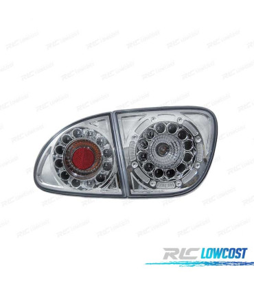 FAROLINS TRASEIROS LED SEAT LEON 99-04 CHROME CROMADO