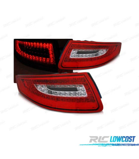 FAROLINS TRASEIROS LED PARA PORSCHE 911 997 04-09 RED CRYSTAL VERMELHO CRISTAL