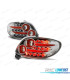 FAROLINS TRASEIROS PARA PEUGEOT 206 98- CHROME CROMADO LED