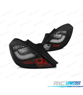 FAROLINS TRASEIROS LED PARA OPEL CORSA D 3P 06-14 PRETO