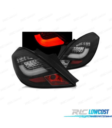 FAROLINS TRASEIROS LED PARA OPEL CORSA D 3P 06-14 PRETO