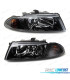 FARÓIS OPTICAS MITSUBISHI CARISMA 99-05 FUNDO PRETO