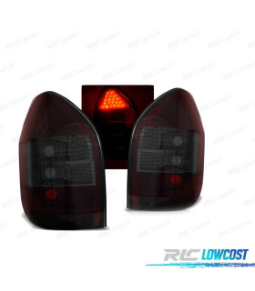 FAROLINS TRASEIROS LED PARA OPEL ZAFIRA 99-05 RED SMOKED VERMELHO FUMADO ESCURECIDO
