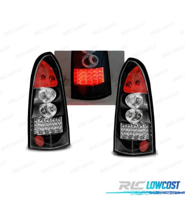 FAROLINS TRASEIROS LED OPEL ASTRA G 97-04 BLACK PRETO
