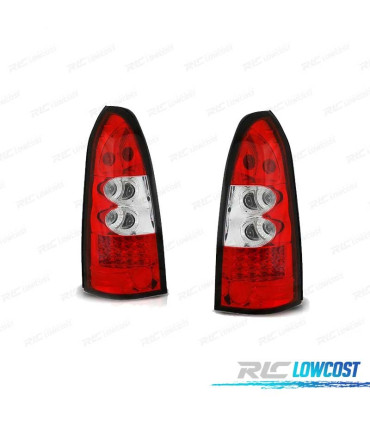 FAROLINS TRASEIROS LED PARA OPEL ASTRA G 97-04 VERMELHO BRANCO