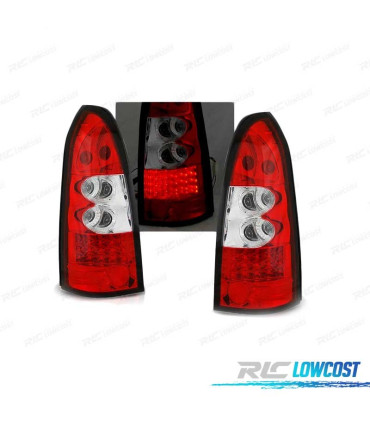 FAROLINS TRASEIROS LED PARA OPEL ASTRA G 97-04 VERMELHO BRANCO