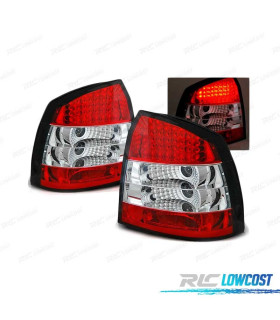 FAROLINS TRASEIROS LED OPEL ASTRA G 97-04 3P 5P VERMELHO BRANCO