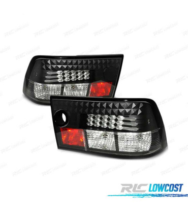 FAROLINS TRASEIROS LED PARA OPEL CALIBRA 90-97 BLACK PRETO