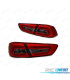 FAROLINS TRASEIROS LED MITSUBISHI LANCER 8 SEDAN 08-11 RED SMOKED VERMELHO FUMADO ESCURECIDO