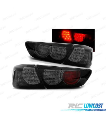 FAROLINS TRASEIROS LED MITSUBISHI LANCER VIII SEDAN 08-11 PRETOS