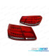 FAROLINS TRASEIROS LED DINÂMICO PARA MERCEDES W212 13-16 RED SMOKED
