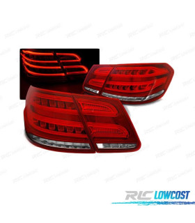 FAROLINS TRASEIROS LED DINÂMICO MERCEDES W212 09-13 VERMELHO TRANSPARENTE