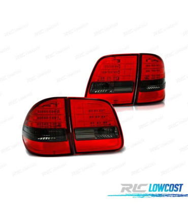FAROLINS TRASEIROS LED FUMADOS MERCEDES W210 95-02 KOMBI RS