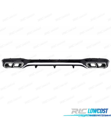 DIFUSOR MERCEDES CLASE E W213 AMG 16-19 LOOK E63 + PONTEIRAS ESCAPE