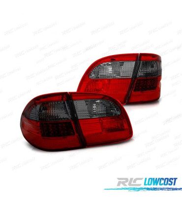 FAROLINS TRASEIROS LED MERCEDES CLASSE E W211 KOMBI 02-06 VERMELHO FUMADO