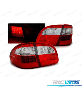 FAROLINS TRASEIROS LED MERCEDES CLASSE E W211 KOMBI 02-06 VERMELHO CRISTAL