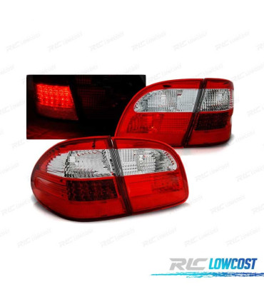 FAROLINS TRASEIROS LED MERCEDES CLASSE E W211 KOMBI 02-06 VERMELHO CRISTAL