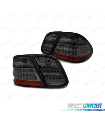 FAROLINS TRASEIROS LED MERCEDES CLK W208 97-02 FUMADOS