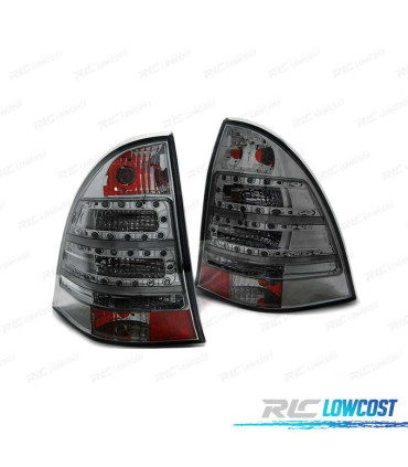 FAROLINS TRASEIROS LED PARA MERCEDES W203 KOMBI 00-07 SMOKED FUMADO