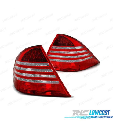 PILOTOS LED PARA MERCEDES CLASSE S W220 98-05 VERMELHO BRANCO LED