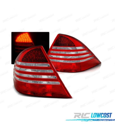 PILOTOS LED PARA MERCEDES CLASSE S W220 98-05 VERMELHO BRANCO LED