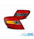 FAROLINS TRASEIROS LED PARA MERCEDES W204 SEDAN 07-10 VERMELHO FUMADO